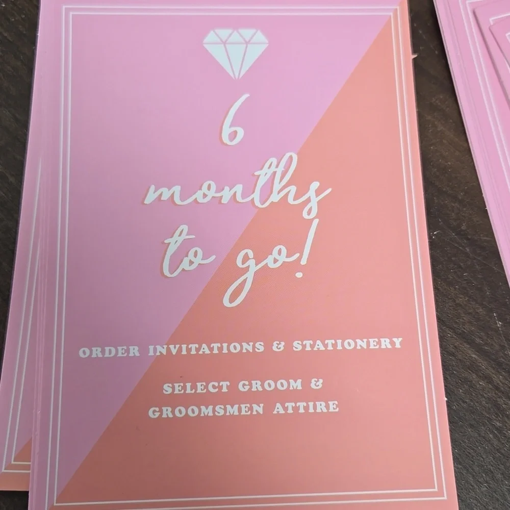 Wedding Countdown Card To-Do List Set - Picture 4 of 8